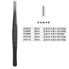 金鐘組織鑷JYG090 20cm 直形 凹凸齒 1.8×3（鈦）