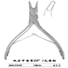 金鐘咬骨鉗NAI010 18cm 雙關(guān)節(jié) 角彎20° 刃3.5 無(wú)角柄腦用咬骨鉗