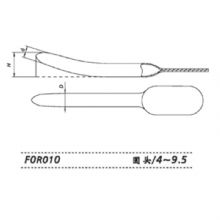 上海金鐘子宮頸擴張器F0R010 圓頭4～9.5不銹鋼子宮頸擴張器