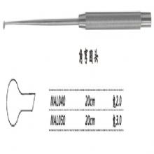 金鐘剝離器NAL050 20cm 角彎圓頭 寬3.0顯微剝離器