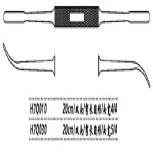 金鐘鼻剝離器H7Q010 20cm雙頭 彎長圓形 頭寬4/4H7版鼻剝離器