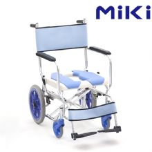 MIKI三貴手動(dòng)輪椅車CS-2  老人帶坐便器輪椅、洗澡椅 航太鋁車架