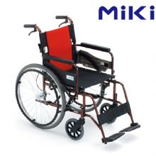 MIKI三貴手動輪椅車MCV-49JL  免充氣胎輕便折疊 鋁合金老人手推代步車