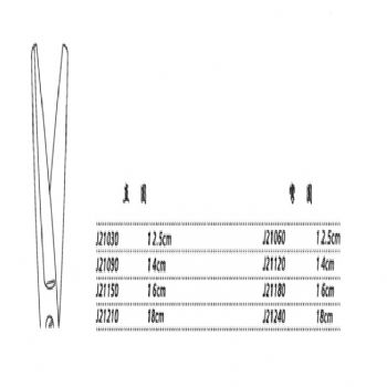 金鐘手術(shù)剪J21240 18cm 彎圓