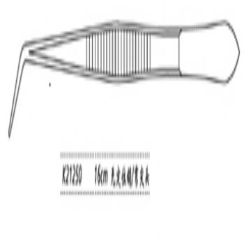 金鐘牙用鑷K21250 16cm 無(wú)定位銷 彎尖頭