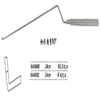 金鐘刮匙NAN040 24cm 槍形 彎90° 無刃2.5