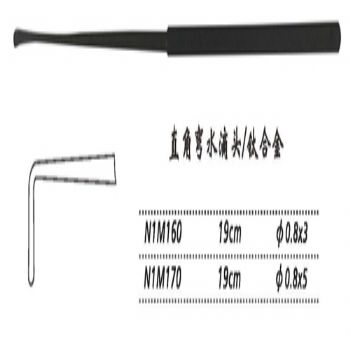 金鐘剝離器N1M160 19cm 直角彎 水滴頭 φ0.8×3（鈦）