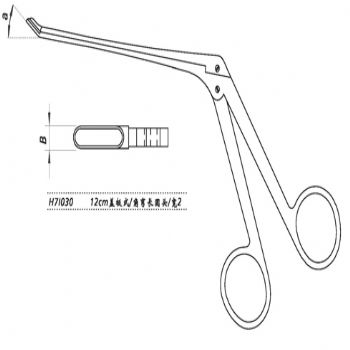 金鐘鼻咬切鉗H7I030 12cm蓋板式 上彎30°長圓頭 寬2