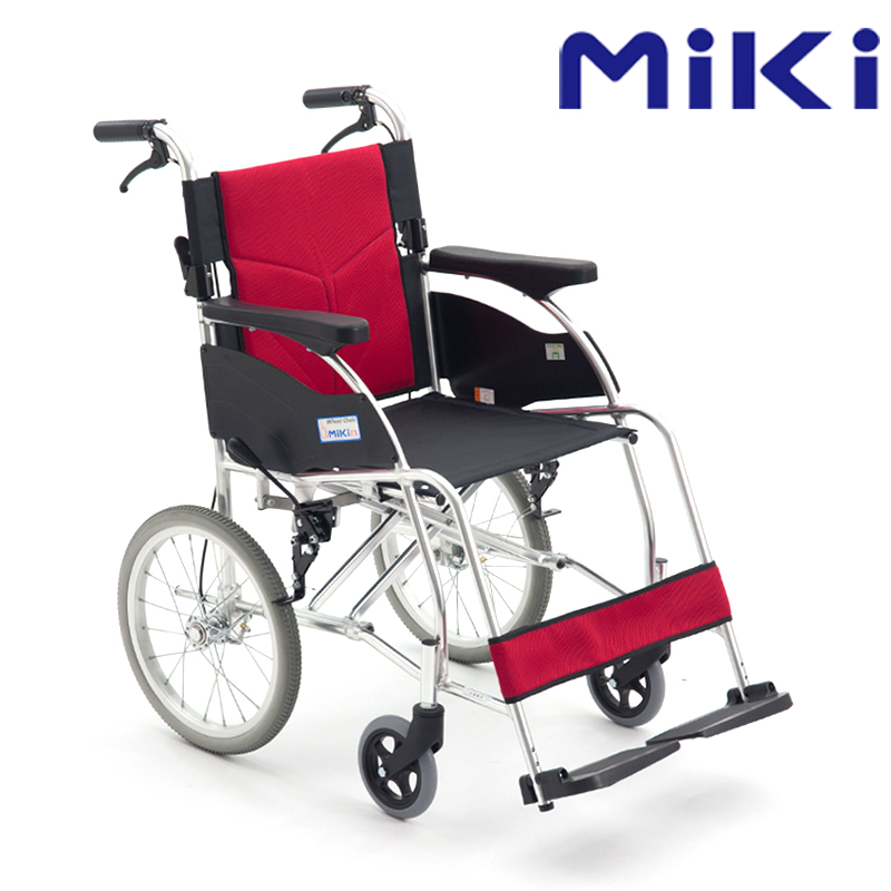 MIKI三貴手動輪椅車MCSC-47KJL 小輪  W1紅色 精品系列