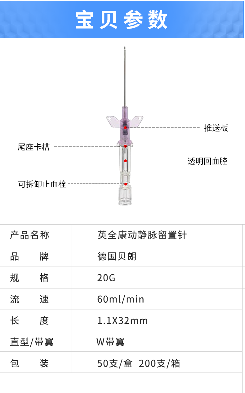 英全康20G動靜脈留置針