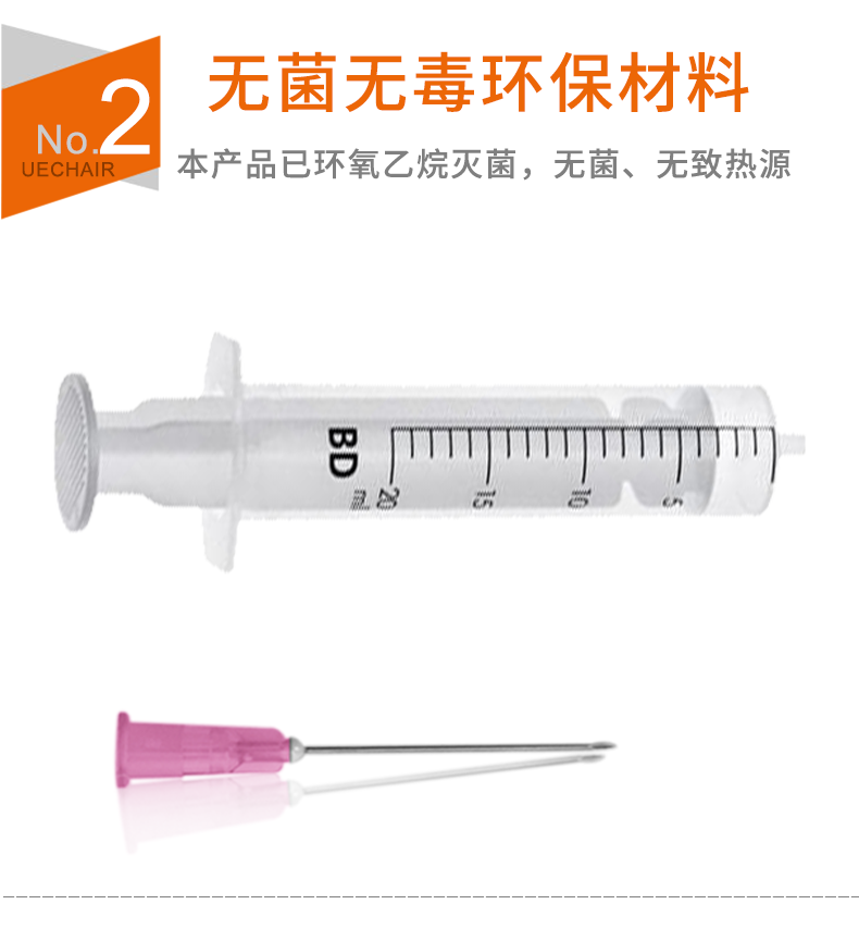 碧迪（BD）一次性使用無(wú)菌注射器20ml（帶針）