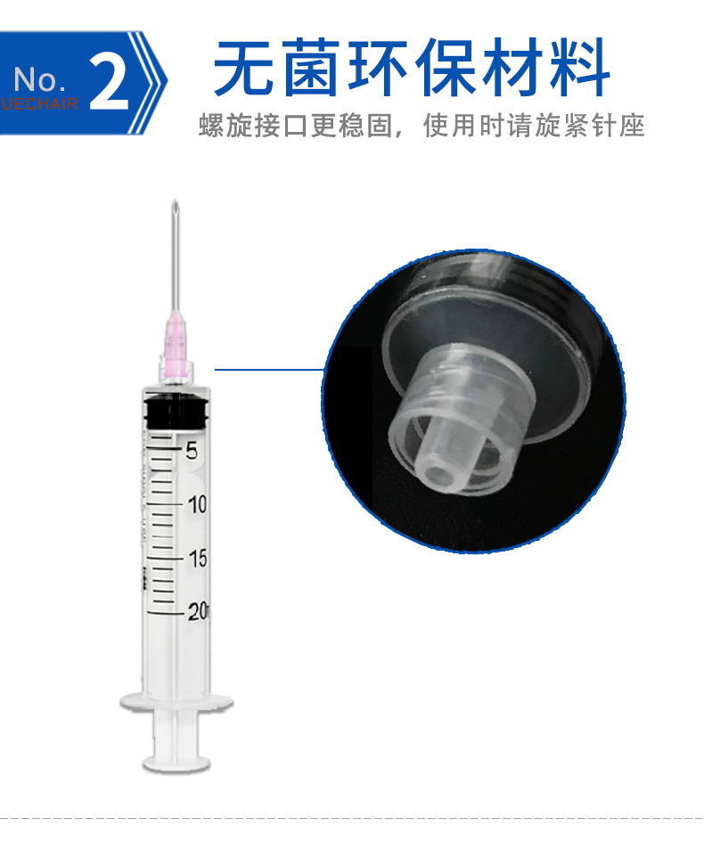 一次性使用螺口注射器 20ml帶針